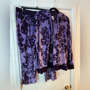 Lularoe 1x Purple Women's Hoodie and Pants Set